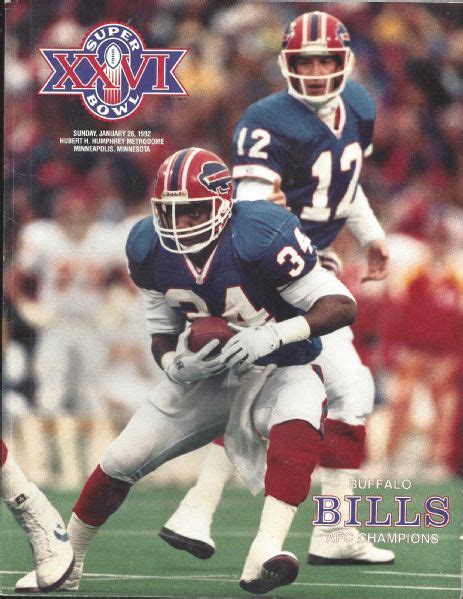 Lot Detail - 1991 Buffalo Bills Super Bowl XXVI Media Information Book