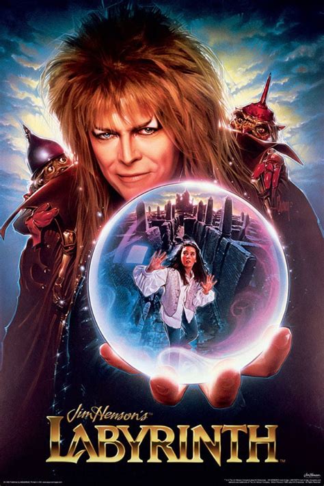 Labyrinth David Bowie Jennifer Connelly Fantasy Movie Poster 24x36 inch - Walmart.com - Walmart.com