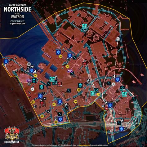 Northside Map - Watson - Cyberpunk 2077 (CP77)