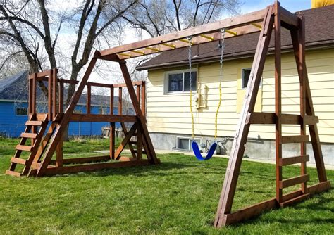 Paul's Swingset | Free Wooden Swing-Set Plan – Paul's Playhouses