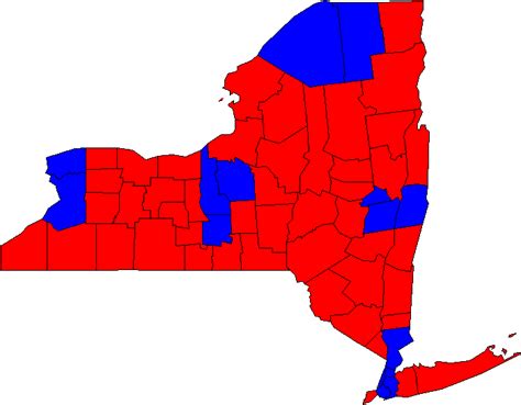 Hilary's 'Mandate' - Amazing Voting Map Of New York State