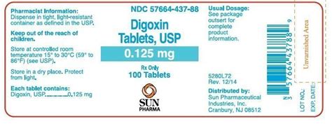 Digoxin Tablets - FDA prescribing information, side effects and uses