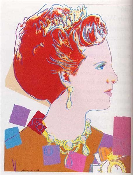 Queen Margrethe II Of Denmark - Andy Warhol - WikiArt.org ...