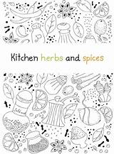 Herbs And Spices Printable Coloring Pages Sketch Page sketch template