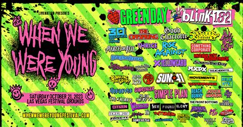 When We Were Young Festival Announces 2023 Lineup Featuring blink-182 ...