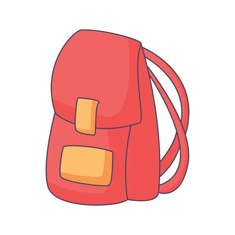 bag cartoon doodle hand drawn concept vector kawaii illustration ...