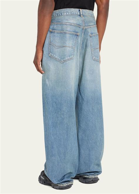 Balenciaga Men's Baggy High-Rise Jeans - Bergdorf Goodman