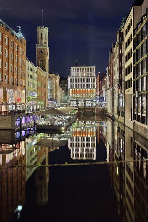 Germany, View Of Hamburg Downtown by Andreas Douvitsas