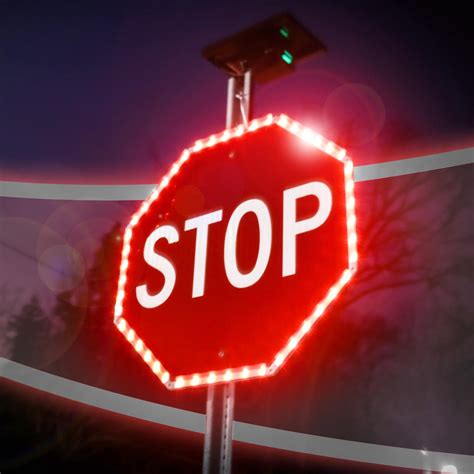 Solar LED Stop Sign | Keep Roadways Safe - Mag-Led