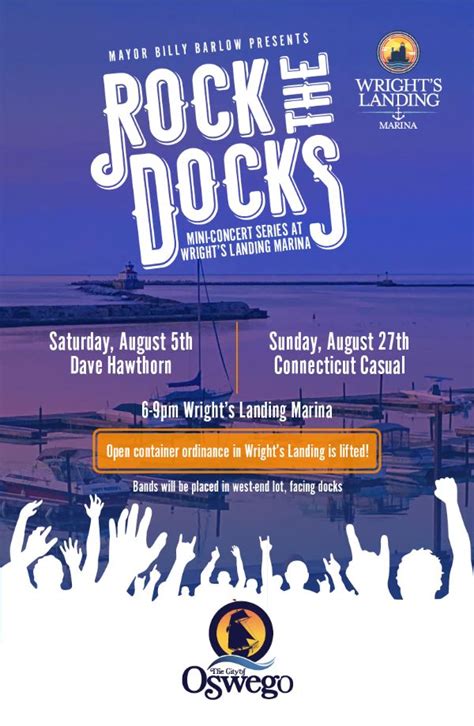 Mayor Barlow announces 2023 “Rock the Docks” Concert Series Lineup ...