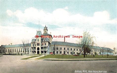 MI, Jackson, Michigan, State Prison, Front View, Hugh C Leighton No 8733 | United States ...