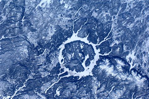 ESA - Manicouagan Impact crater, Canada, as seen from the ISS.