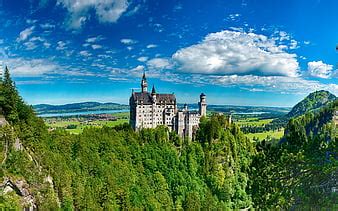 Neuschwanstein Castle, Bavarian Alps, rocks, mountains, winter, snow, landscape, HD wallpaper ...