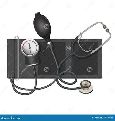 Auscultatory Method Aneroid Sphygmomanometer With Stethoscope, Bulb ...