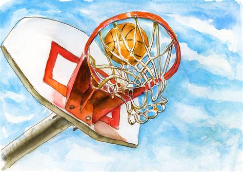 Backyard Basketball Dreams ~ Doodlewash®