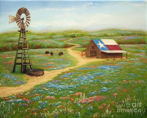 Texas Countryside Painting by Jimmie Bartlett - Pixels