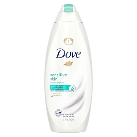 Dove Body Wash Sensitive Skin Effectively Washes Away Bacteria While Nourishing Your Skin ...