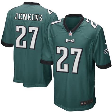 Mens Philadelphia Eagles Malcolm Jenkins Nike Midnight Green Game Jersey