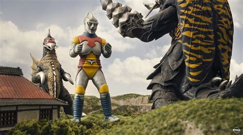 Godzilla And Jet Jaguar Vs Megalon And Gigan