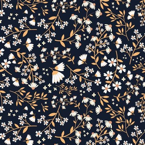 Seamless White And Gold Floral Pattern in 2020 | Floral pattern wallpaper, Floral pattern vector ...