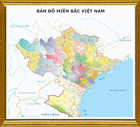 Bản đồ miền Bắc khổ lớn phóng to mới nhất năm 2024