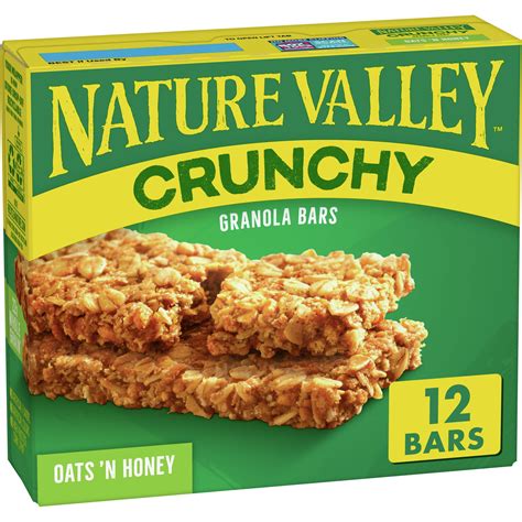 Nature Valley Crunchy Granola Bars, Oats 'N Honey, 8.94 oz, 6 ct, 12 bars - Walmart.com