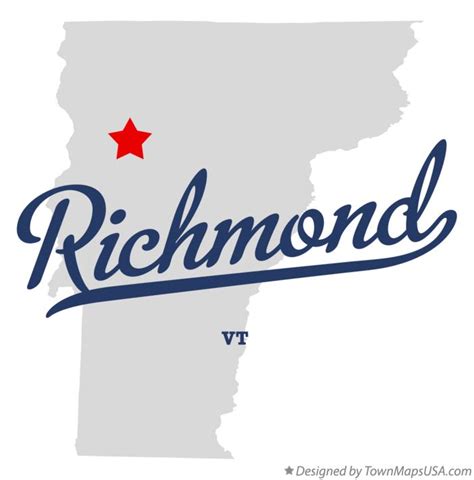 Map of Richmond, VT, Vermont