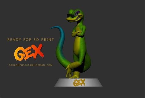 Gex the gecko fan art 3D model 3D printable | CGTrader