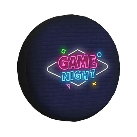 DouZhe Waterproof Spare Tire Cover, Game Night Neon Signs Prints ...