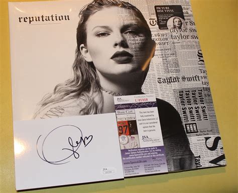 Taylor Swift - Reputation [New Vinyl LP] Picture Disc and hand signed cut signature Taylor Swift ...
