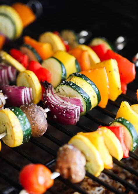 Grilled Vegetable Skewers - I Heart Naptime