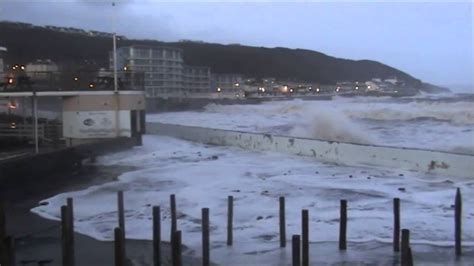 Weather bomb storm surge WestWard Ho UK - YouTube