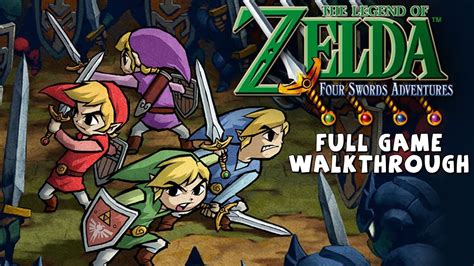 The Legend Of Zelda: Four Swords Adventures - FULL GAME - No Commentary - YouTube