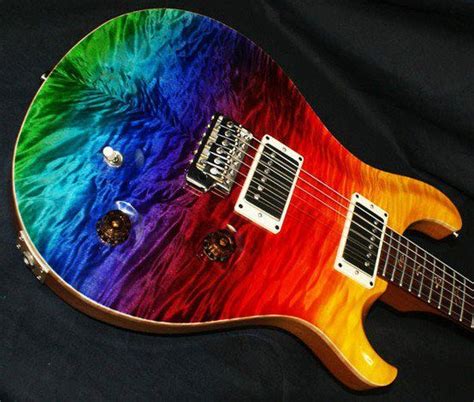 Rainbow guitar | Music makers | Pinterest