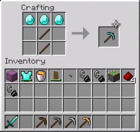 How To Make A Pickaxe In Minecraft (All Types)