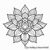 Mandala Flower Coloring Pages  Free & Printable sketch template