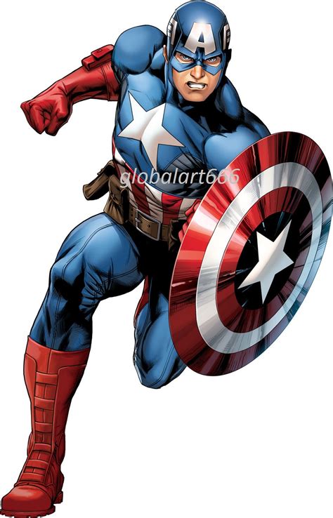 Captain America Pngmarvel Cartoon Heroes (Download Now) - Etsy