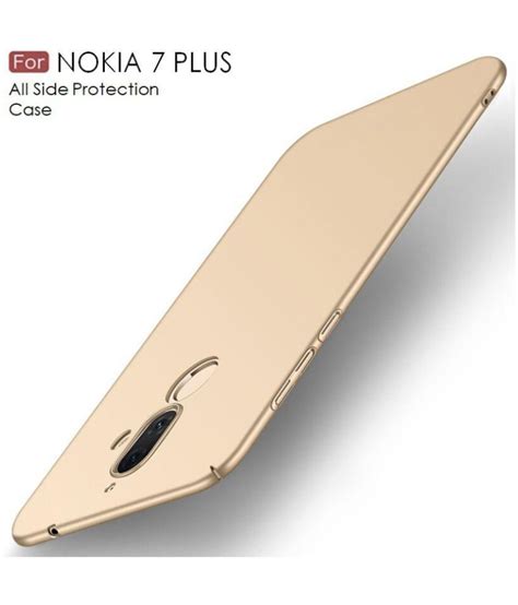 Nokia 7 Plus Plain Cases Wow Imagine - Golden - Plain Back Covers Online at Low Prices ...