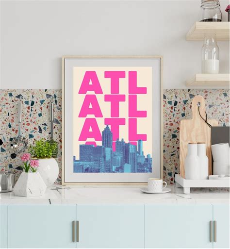 Atlanta Wall Art Atlanta Print Atlanta GA Atlanta Wall - Etsy