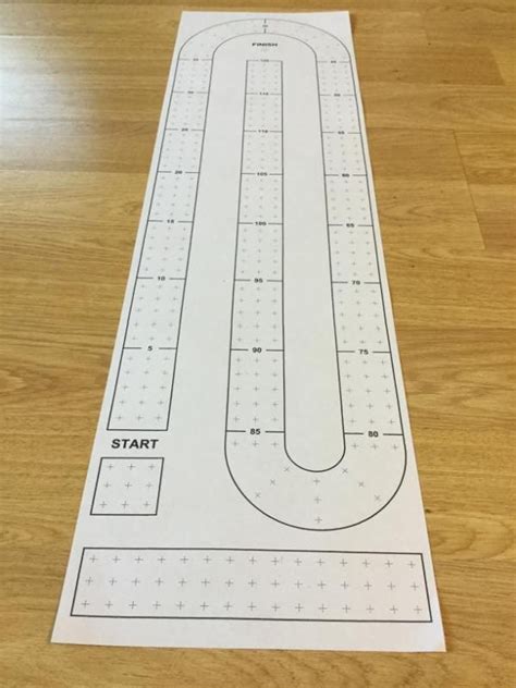 Cribbage Board Template - Printable Word Searches