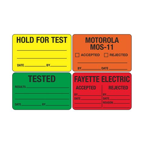 Custom Calibration Labels - 1 1/2 x 2 3/8 | Carlton Industries