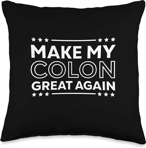 Amazon.com: Colon Surgery Recovery Gifts Funny Make My Colon Again Surgery Recovery Throw Pillow ...