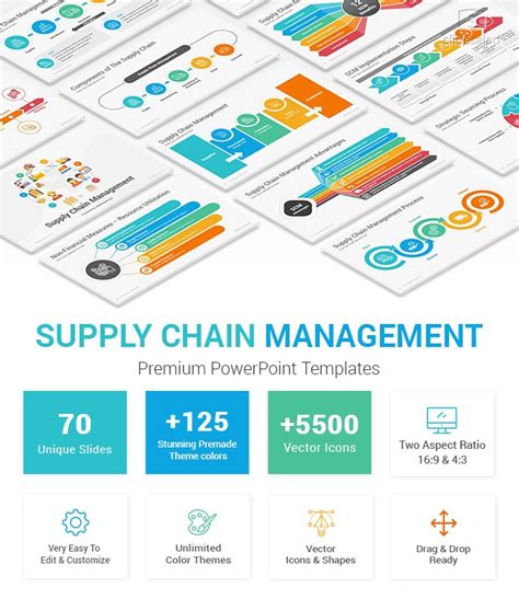 Supply Chain Management PowerPoint Template Diagrams- SlideSalad