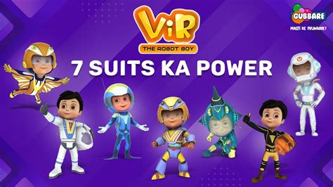 ViR the Robot Boy Suit On - 7 Suits Ka Power | Action Cartoon Video | Gubbare TV - YouTube