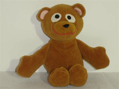 1997 Jim Henson Muppets Sesame Street BABY BEAR Plush Beanie 8 Inches ...