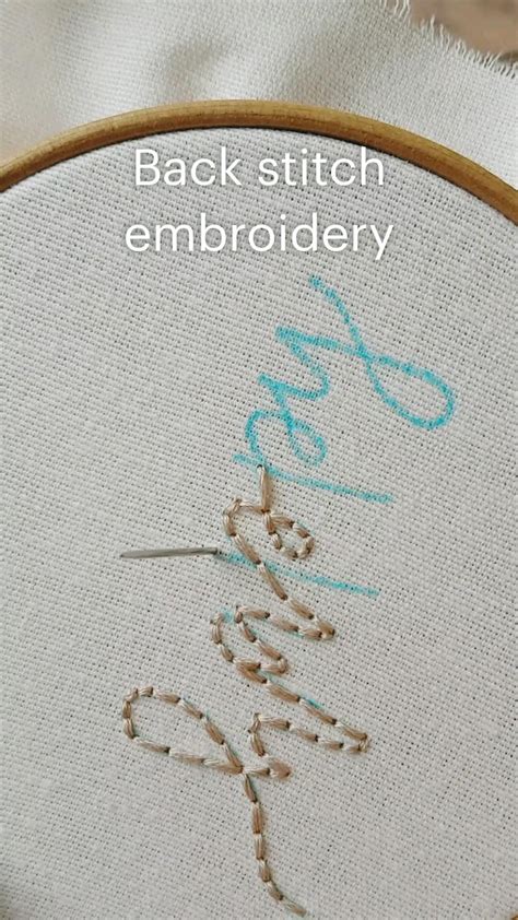 Back stitch hand embroidery – Artofit