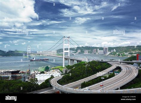 Tsing Ma Bridge Stock Photo - Alamy