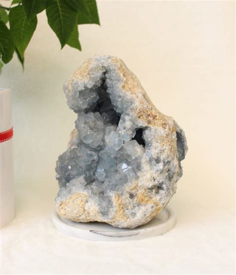 Celestine (Celestite) Geode - Shop natural citrine from Crystal Passion