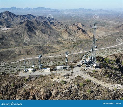 Broadcasting towers. stock photo. Image of aerial, rural - 3469436