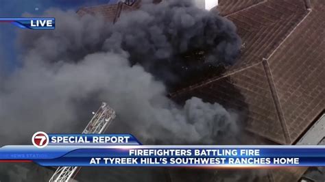 Fire breaks out at Tyreek Hill's home during practice